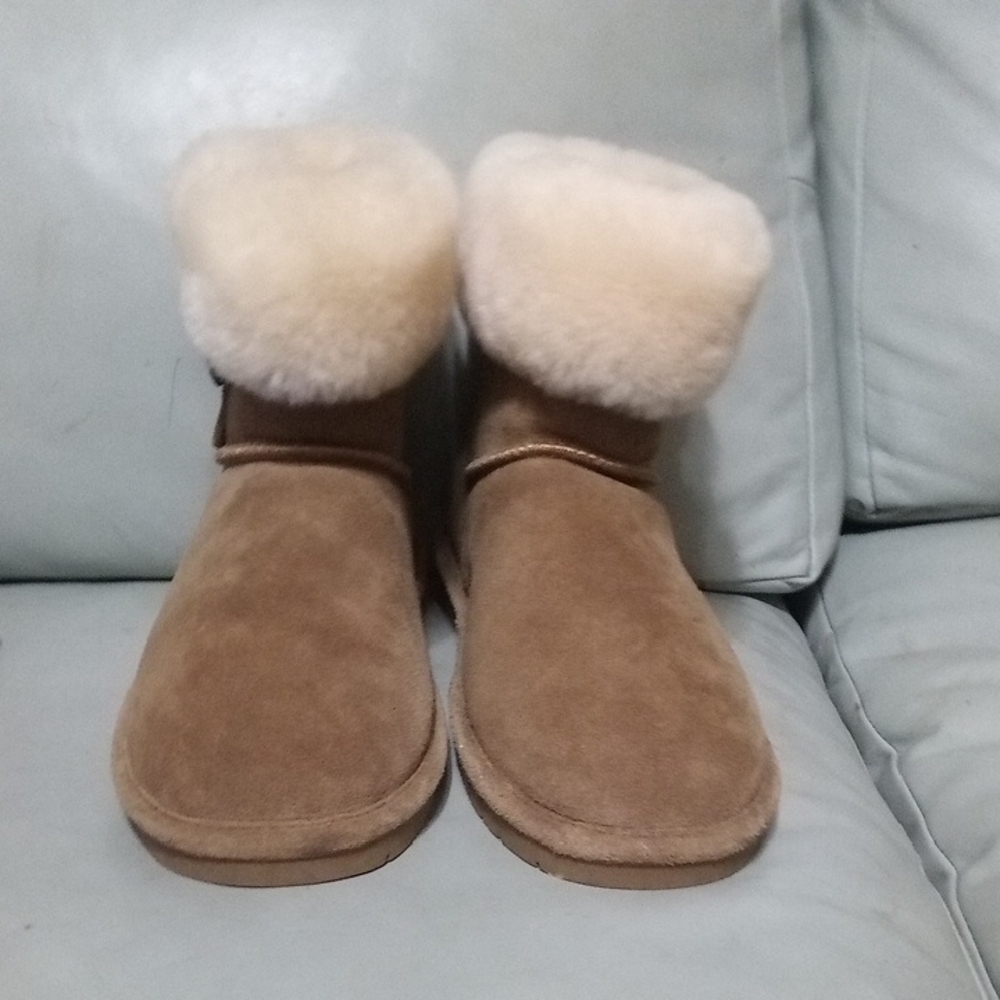 BearPaw Brown Shearling Winter Boots